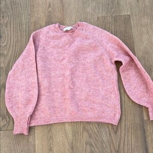 Sezane Louise Jumper Blush Long Sleeve Sweater Size Small